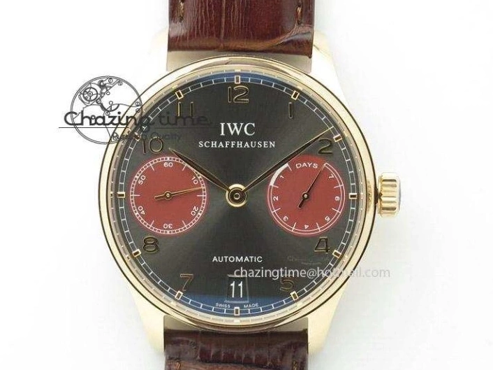 MIROTIME 0817 Portuguese Real PR Real Annual Calendar RG IW503504 YLF 1:1 Best Edition White Dial On Leather Strap A TimelessDesign 7242